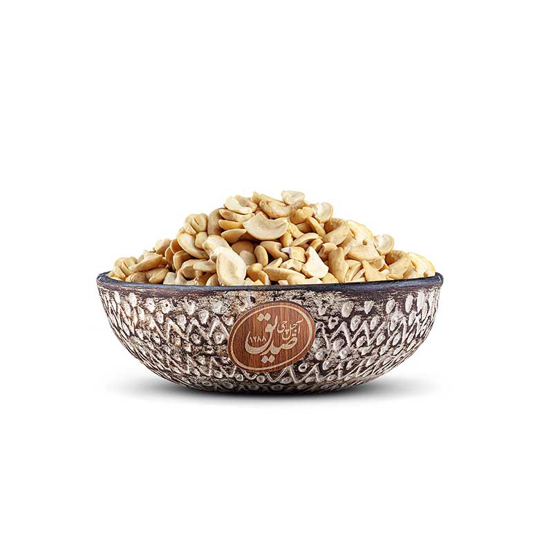 Roasted broken cashews، بادام هندی شکسته بوداده