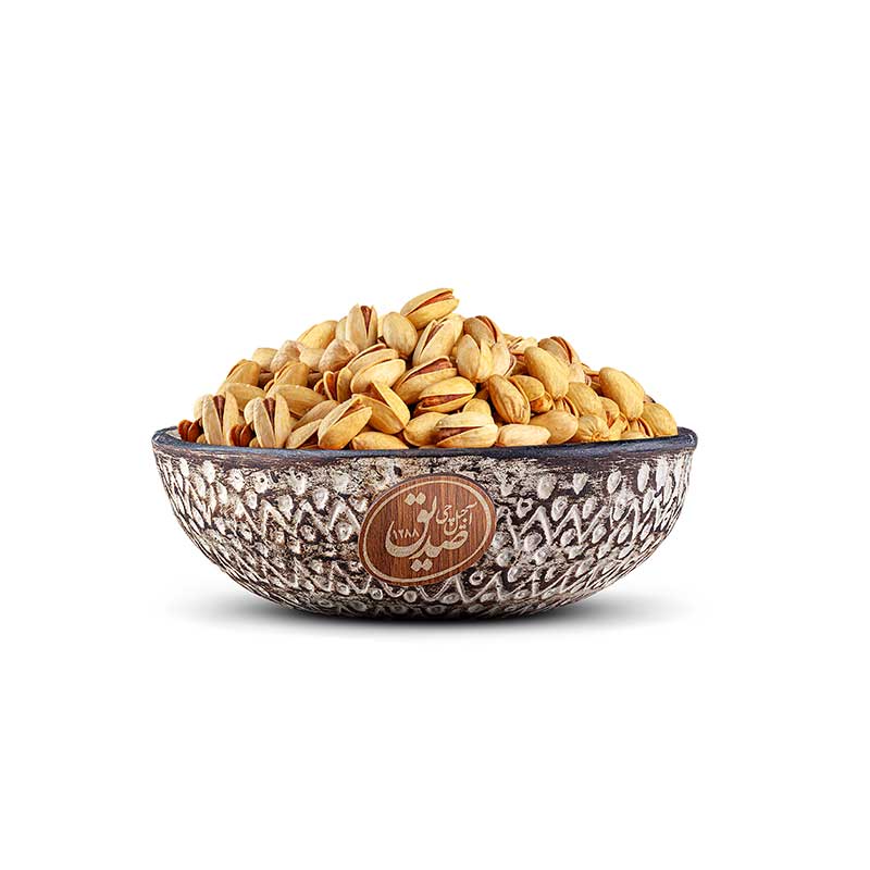 Roasted akbari pistachio، پسته اکبری بوداده