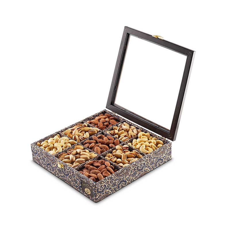 جعبه 9 خانه ترمه چرم