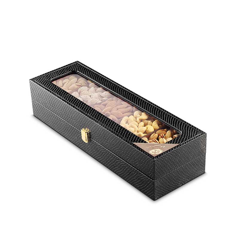 جعبه آجیل چهار مغز (5خانه چرم)