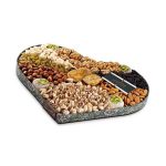 جعبه آجیل شیرین (طرح ترمه قلب 1.6 کیلوگرم)