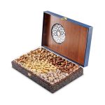جعبه آجیل مخلوط ترمه چرم 800